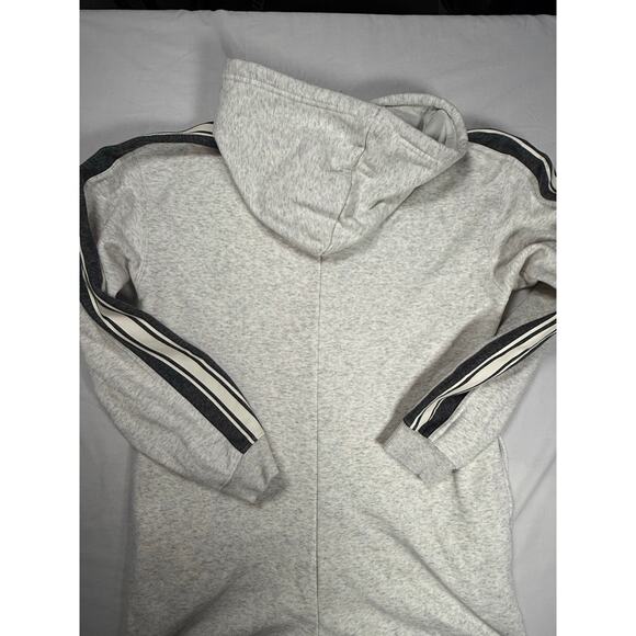 Fabletics Fleece Hooded One Piece Womens MED Gray‎ Pockets Zipper Cozy - Picture 12 of 16